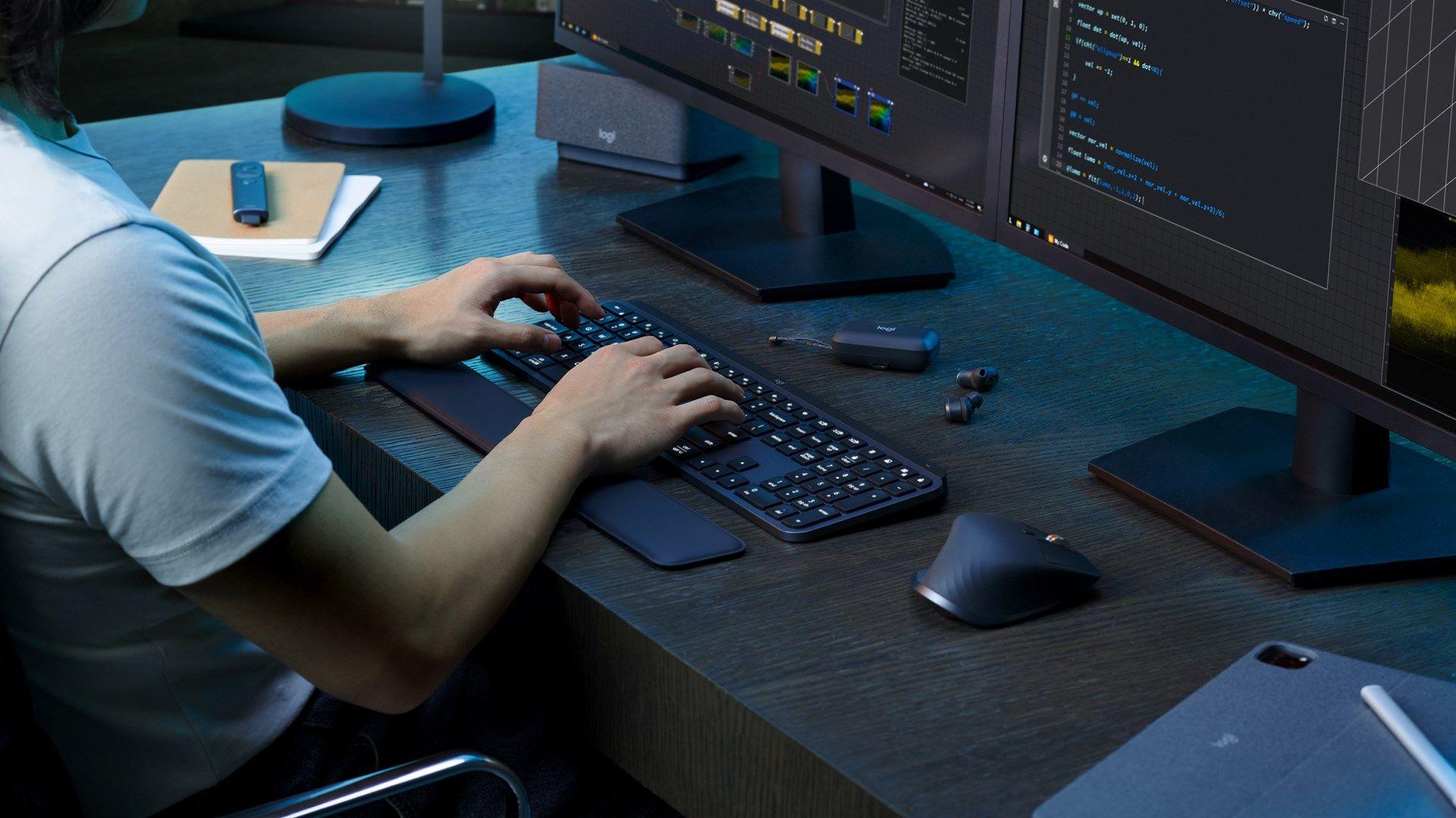 Klawiatura + mysz Logitech MX Keys S Combo Graphite — zdjęcie 4