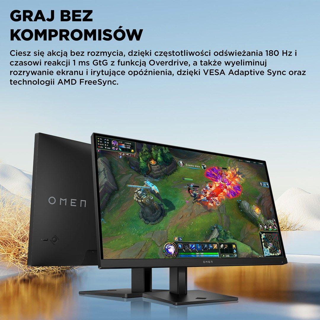 MONITOR HP LED, QHD 27" OMEN 27q G2 (AV4H6E9) 180Hz — zdjęcie 15