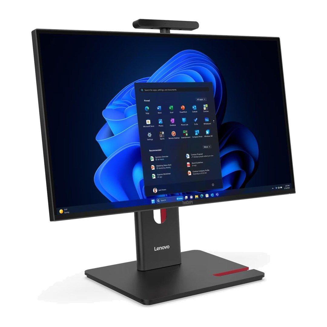 Lenovo AIO ThinkCentre M90a G6 Ultra 7 265 23.8"FHD IPS 120Hz 250nits LBL AG 32GB DDR5 5600 SSD1TB Intel Graphics Cam 5.0MP + IR vPro W11Pro Black 3Y OnSite — zdjęcie 1