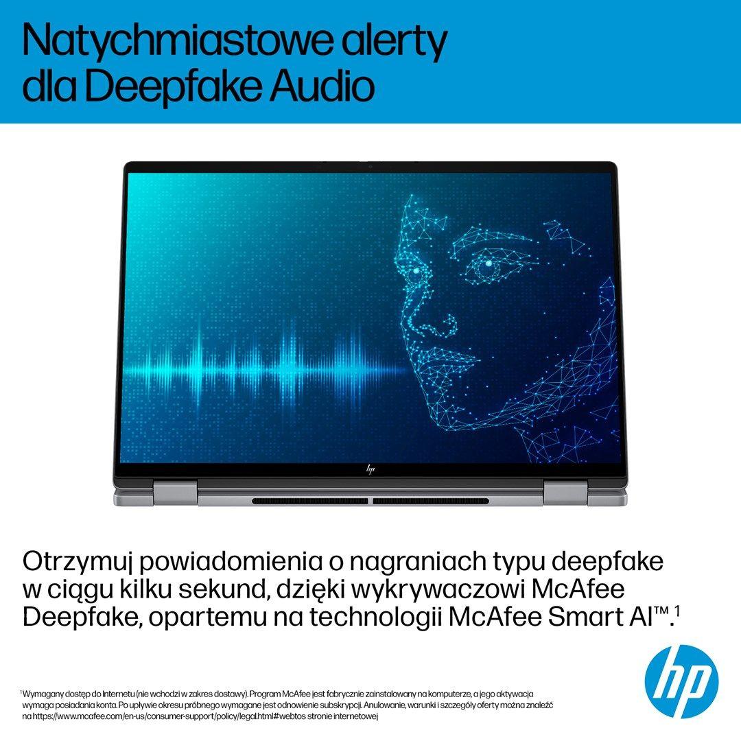 HP OmniBook X Flip 16-ar0016nw Ryzen AI 5 340 16.0"2K Touch OLED IPS 300nits AG 16GB LPDDR5X SSD1TB Radeon 840M Cam 5MPx + IR  68Wh Win11 Meteor Silver 2Y — zdjęcie 7