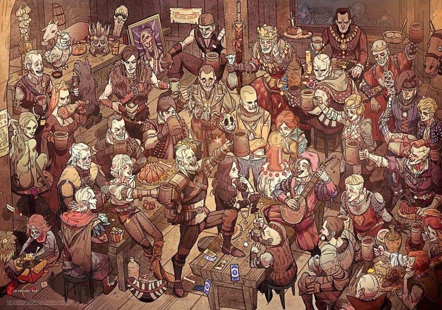 Puzzle Good Loot: The Witcher - Birthday, 1000 elementów — zdjęcie 4