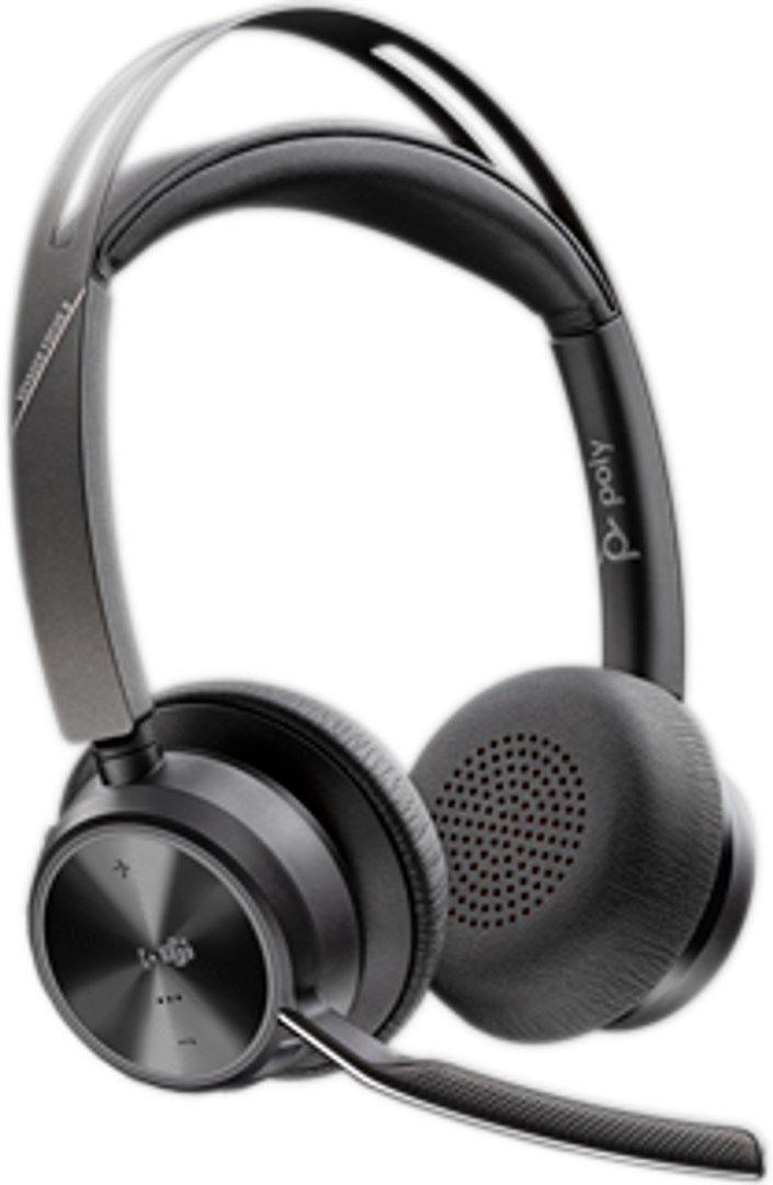 Słuchawki Poly Voyager Focus 2-M USB-C-C Headset USB-C/A Adapter Charging Stand No localization Retail Packaging — zdjęcie 3