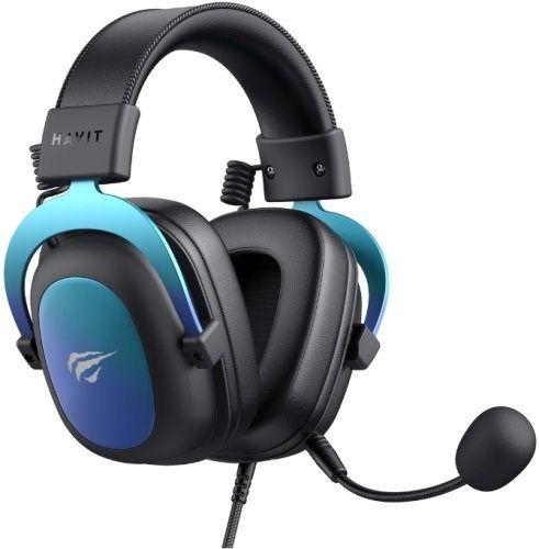 Słuchawki gamingowe bluetooth HAVIT H2002U PRO (czarno-niebieskie) — zdjęcie 2