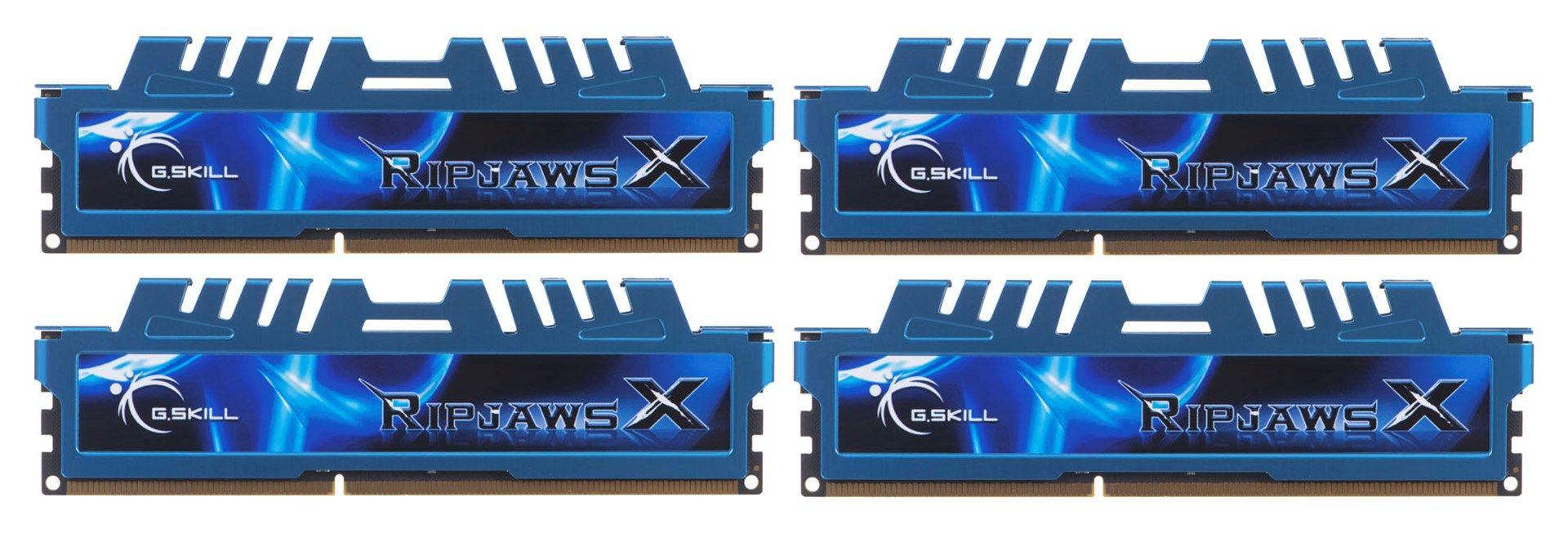 Zestaw pamięci G.SKILL RipjawsX F3-1600C9Q-32GXM (DDR3 DIMM; 4 x 8 GB; 1333 MHz; CL9) — zdjęcie 1