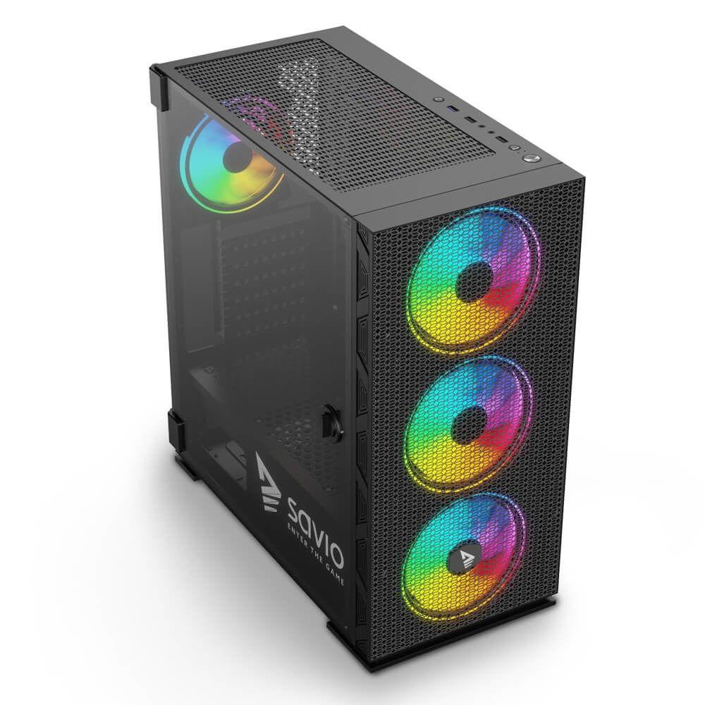 SAVIO OBUDOWA PC RAPTOR X1 ARGB SAVGC-RAPTORX1 (WYPRZEDAŻ) — zdjęcie 7