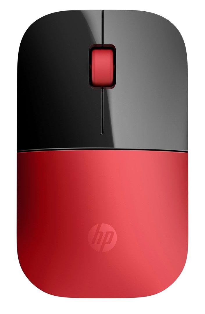 Mysz HP Z3700 Wireless Mouse Red bezprzewodowa czarno-czerwona V0L82AA — zdjęcie 1
