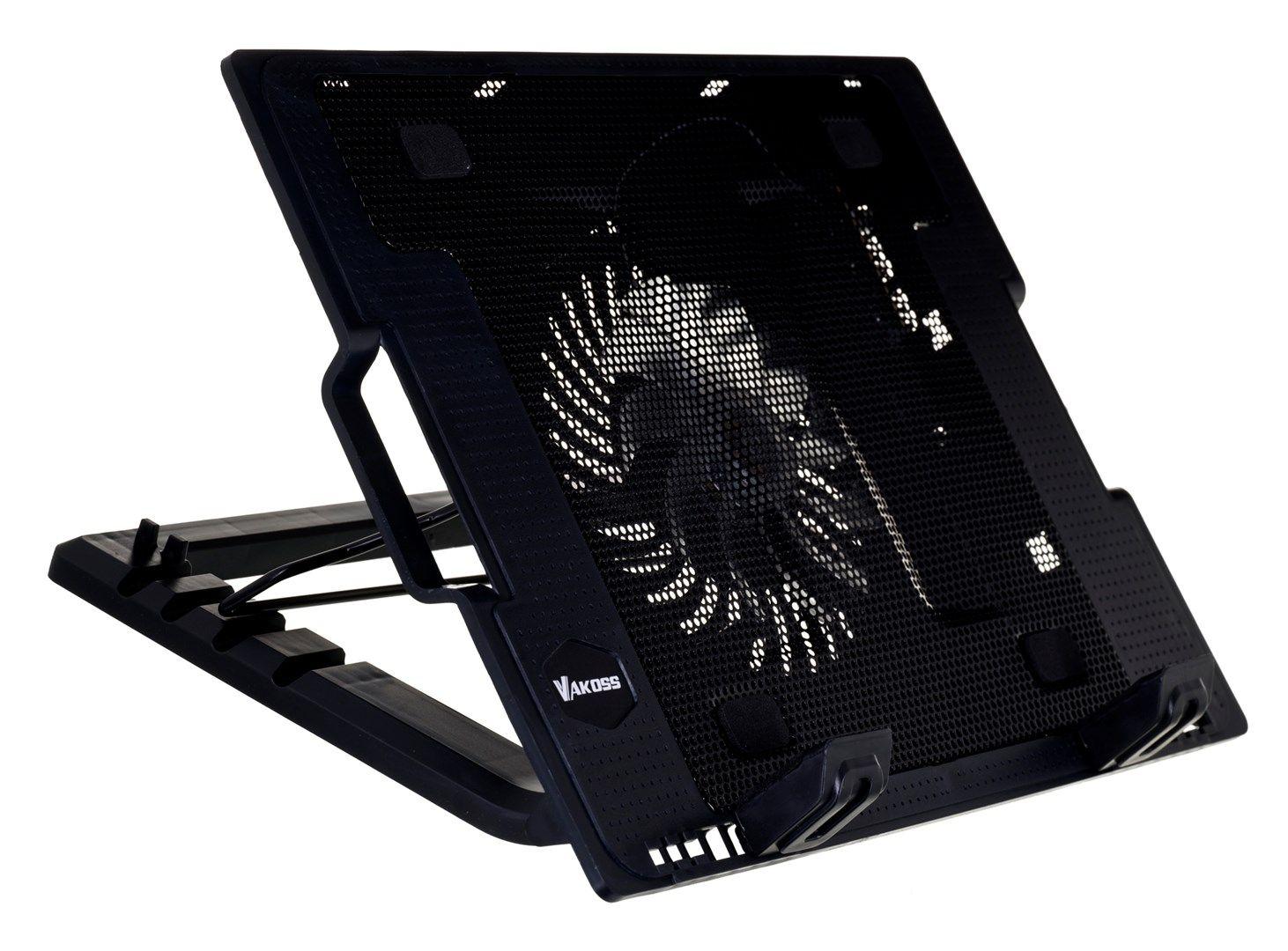 Podstawka chłodząca pod notebook VAKOSS LF-1860AL (17.x cala; 1 wentylator; HUB) — zdjęcie 11