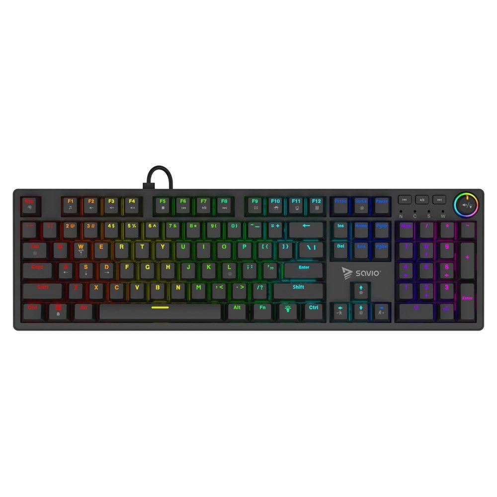 SAVIO KLAWIATURA MECHANICZNA STYX OUTEMU RED HOT SWAP RGB — zdjęcie 1