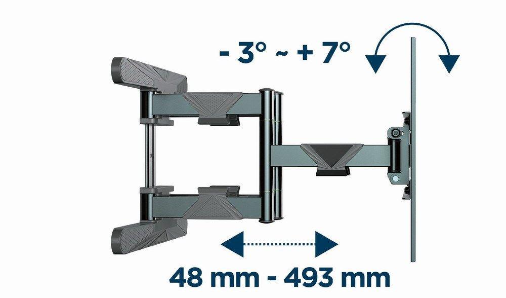 GEMBIRD REGULOWANY UCHWYT ŚCIENNY LCD 40"-80" VESA MAX 600 X 400MM, DO 50KG — zdjęcie 3