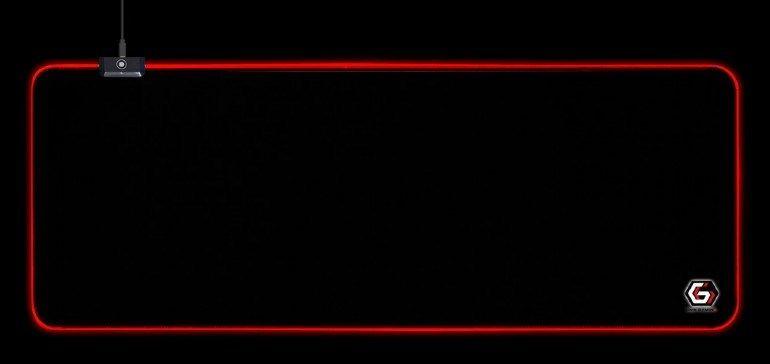 GEMBIRD PODKŁADKA POD MYSZ GAMING, Z EFEKTEM ŚWIETLNYM LED, CZARNA, ROZMIAR - L — zdjęcie 4