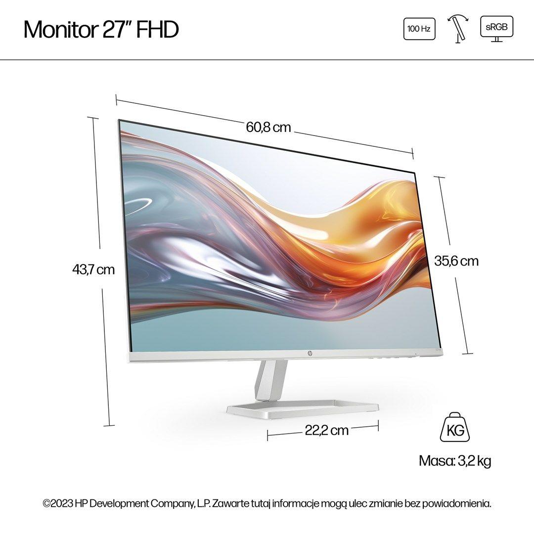 MONITOR HP LED IPS 27" 527sw (94F46E9) — zdjęcie 8