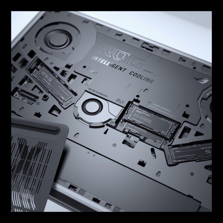 ASUS ROG Strix SCAR 16 G635LX-U9644W Ultra 9 275HX 16.0"2.5K Mini LED 240Hz 1200nits AG 64GB DDR5 5600 2xSSD2TB GeForce RTX 5090 24GB WLAN+BT LAN Cam1080p 90WHrs Win11 Off Black — zdjęcie 4