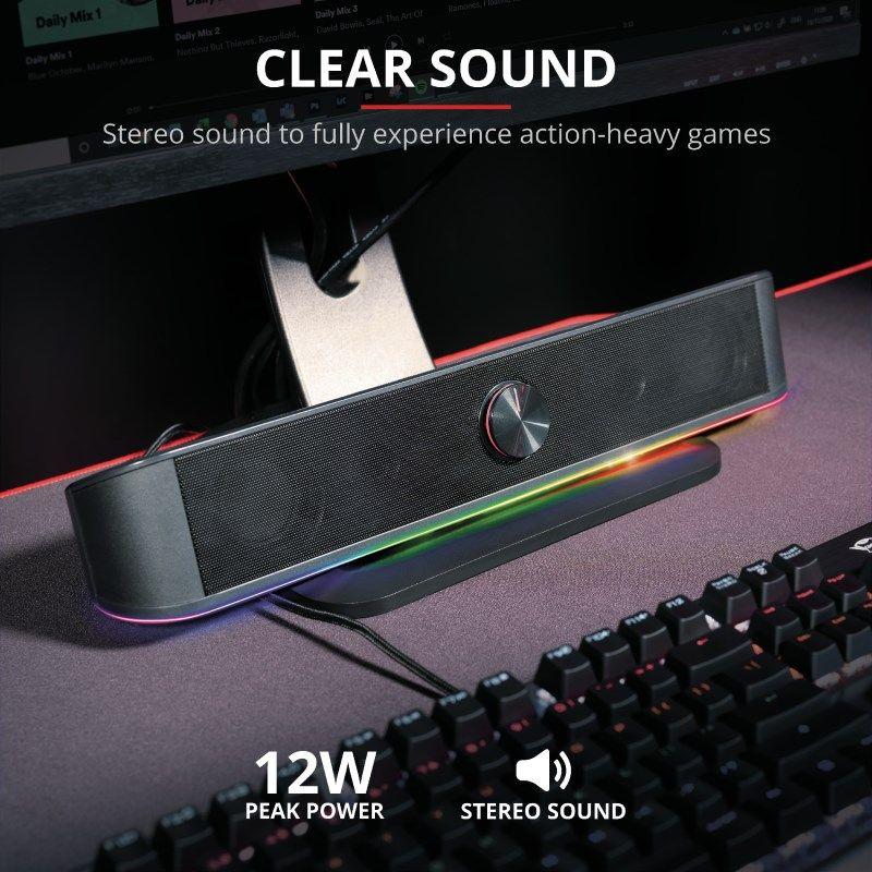 Głośnik TRUST GXT619 THORNE RGB LED SOUNDBAR — zdjęcie 2
