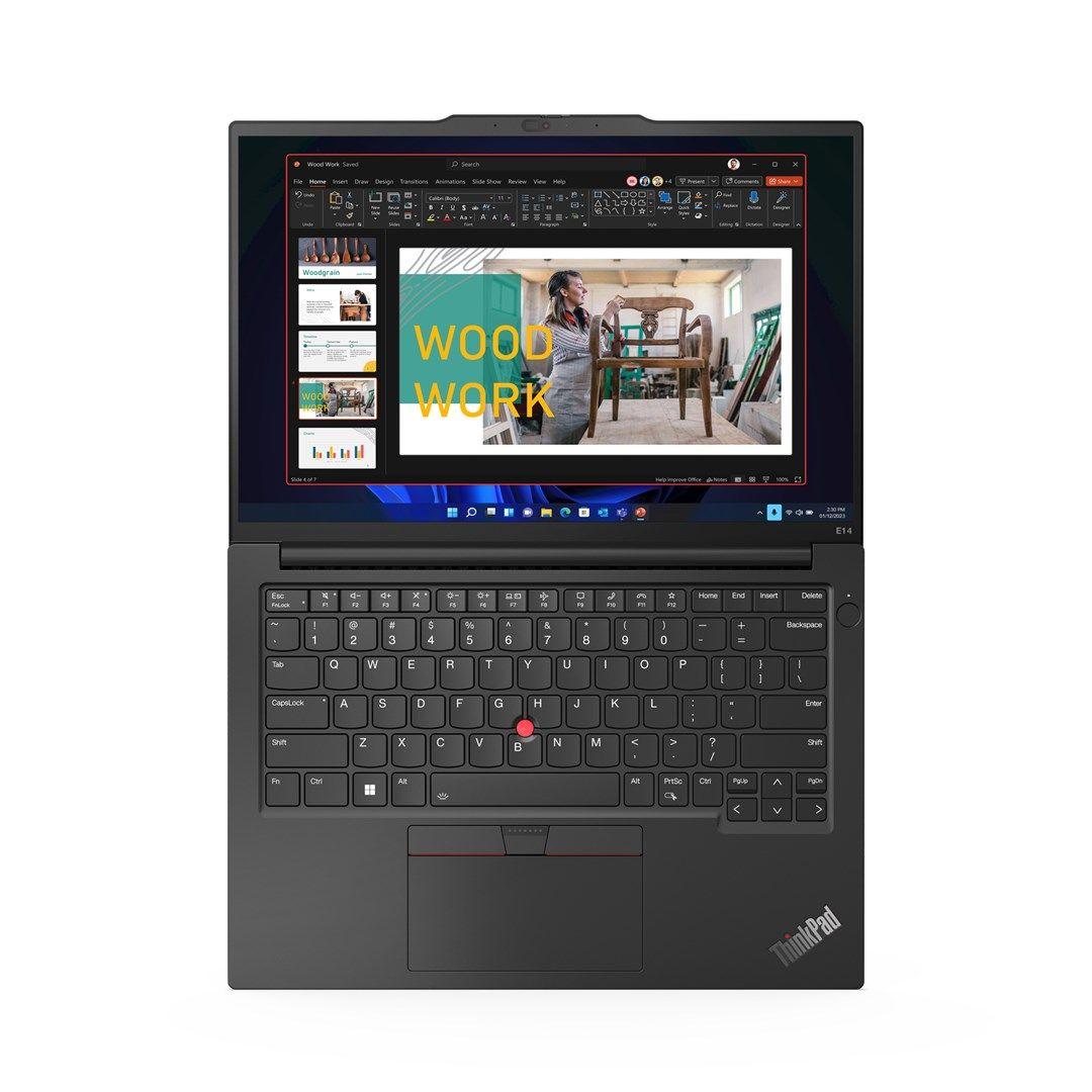 Lenovo ThinkPad E14 Gen 5 i7-1355U 14"WUXGA Touch IPS 300nits AG 16GB DDR4 SSD512 Iris Xe  Backlit Kb FgPr Cam1080p 47Wh W11Pro Graphite Black (REPACK) 2Y — zdjęcie 16