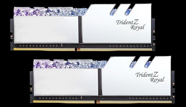 G.SKILL TRIDENTZ ROYAL RGB DDR4 2X16GB 3200MHZ CL16 XMP2 SILVER F4-3200C16D-32GTRS — zdjęcie 3