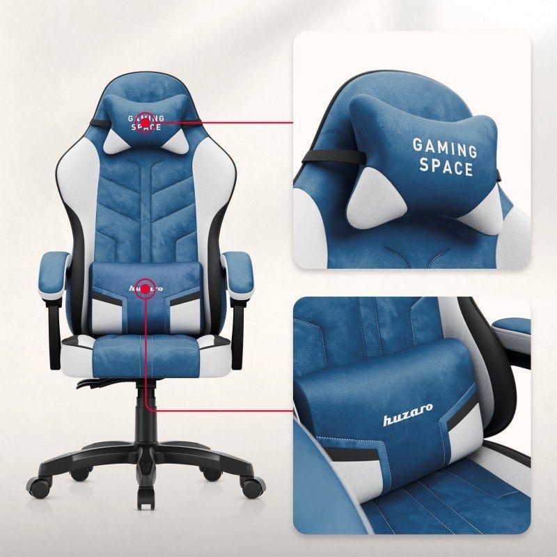 Fotel gamingowy Huzaro Force 2.7 Blue — zdjęcie 3