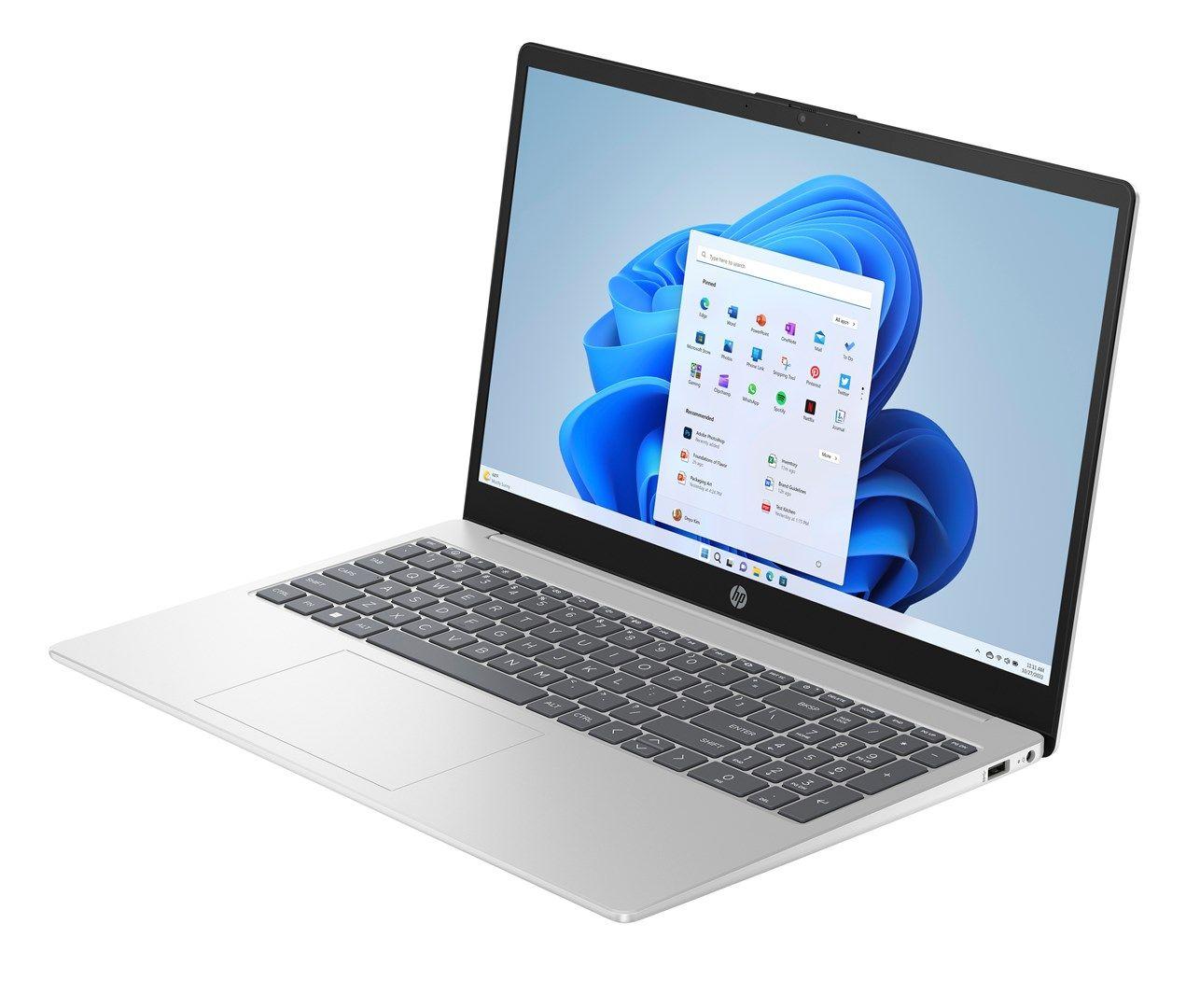 HP 15-fd1063nw Ultra 7 155H 15,6"FHD IPS 300nits AG 24GB DDR5 5600 SSD512 Intel Arc Cam 720p 41Wh Win11 Natural Silver 2Y — zdjęcie 4