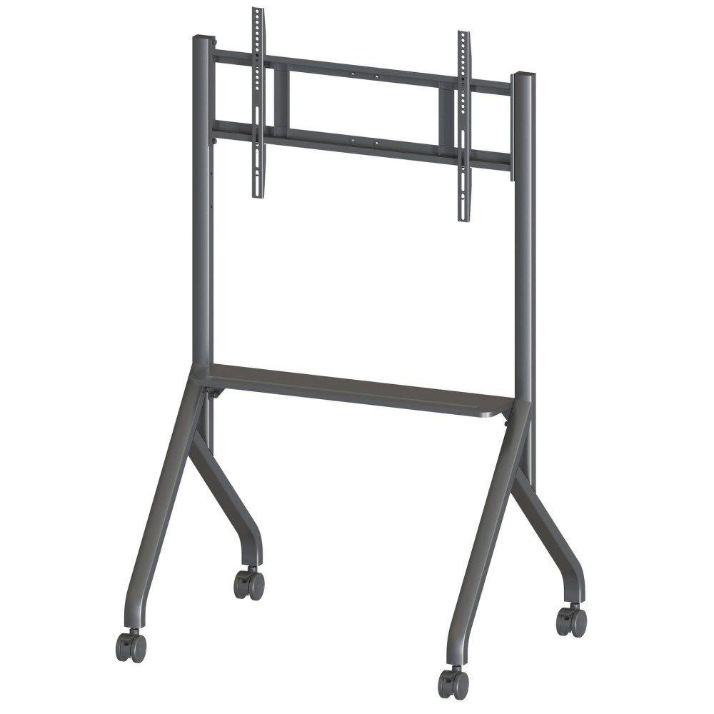 TECHLY STOJAK MOBILNY TV 55-86" DO 80KG REGULOWANY PÓŁKA AV — zdjęcie 1