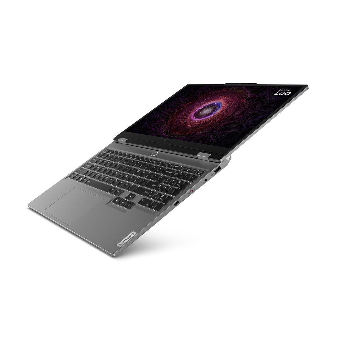Lenovo LOQ 15ARP9 Ryzen 5 7235HS 15.6" FHD IPS 300nits AG 144Hz 16GB DDR5 4800 SSD512 GeForce RTX 3050 6GB Win11 Luna Grey — zdjęcie 24