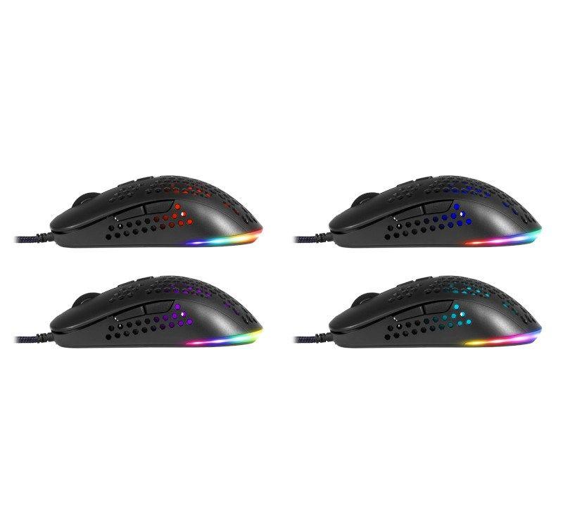 DEFENDER MYSZ PRZEWODOWA GAMINGOWA SHEPARD GM-620L OPTIC 12800 DPI 7P PODŚWIETLENIE RGB 52620 — zdjęcie 5