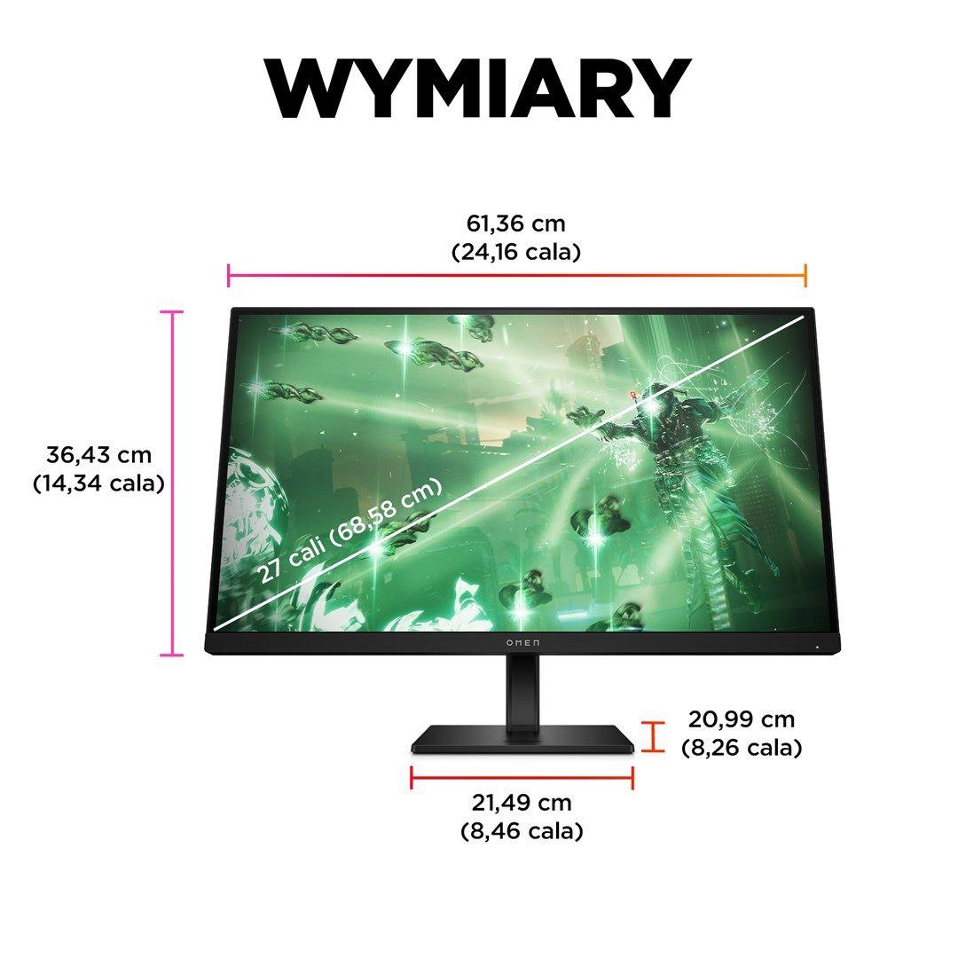 MONITOR HP LED, QHD 27" OMEN 27q (780H4E9) 165Hz — zdjęcie 7