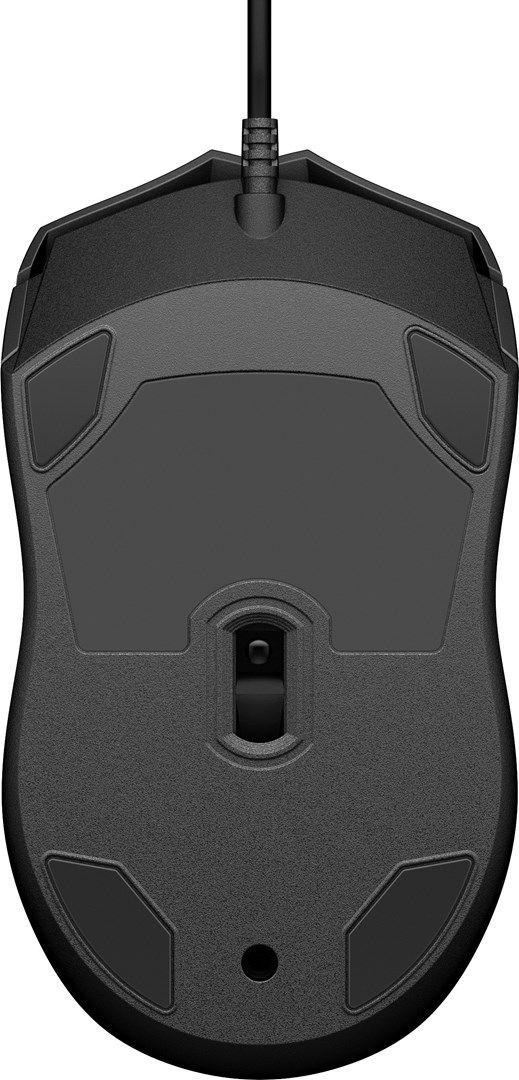 Mysz HP Wired Mouse 100 przewodowa czarna 6VY96AA — zdjęcie 3