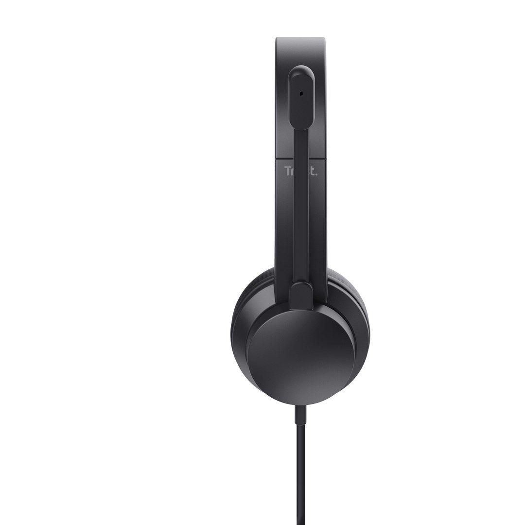 Zestaw słuchawkowy Trust HS-201 Black — zdjęcie 3