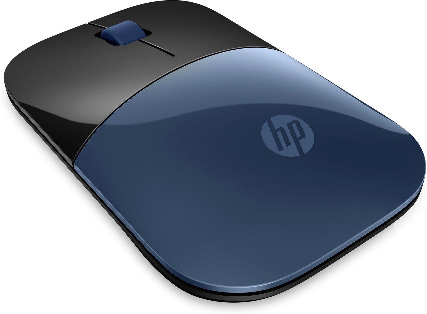 Mysz HP Z3700 Wireless Mouse Lumiere Blue bezprzewodowa czarno-niebieska 7UH88AA — zdjęcie 2