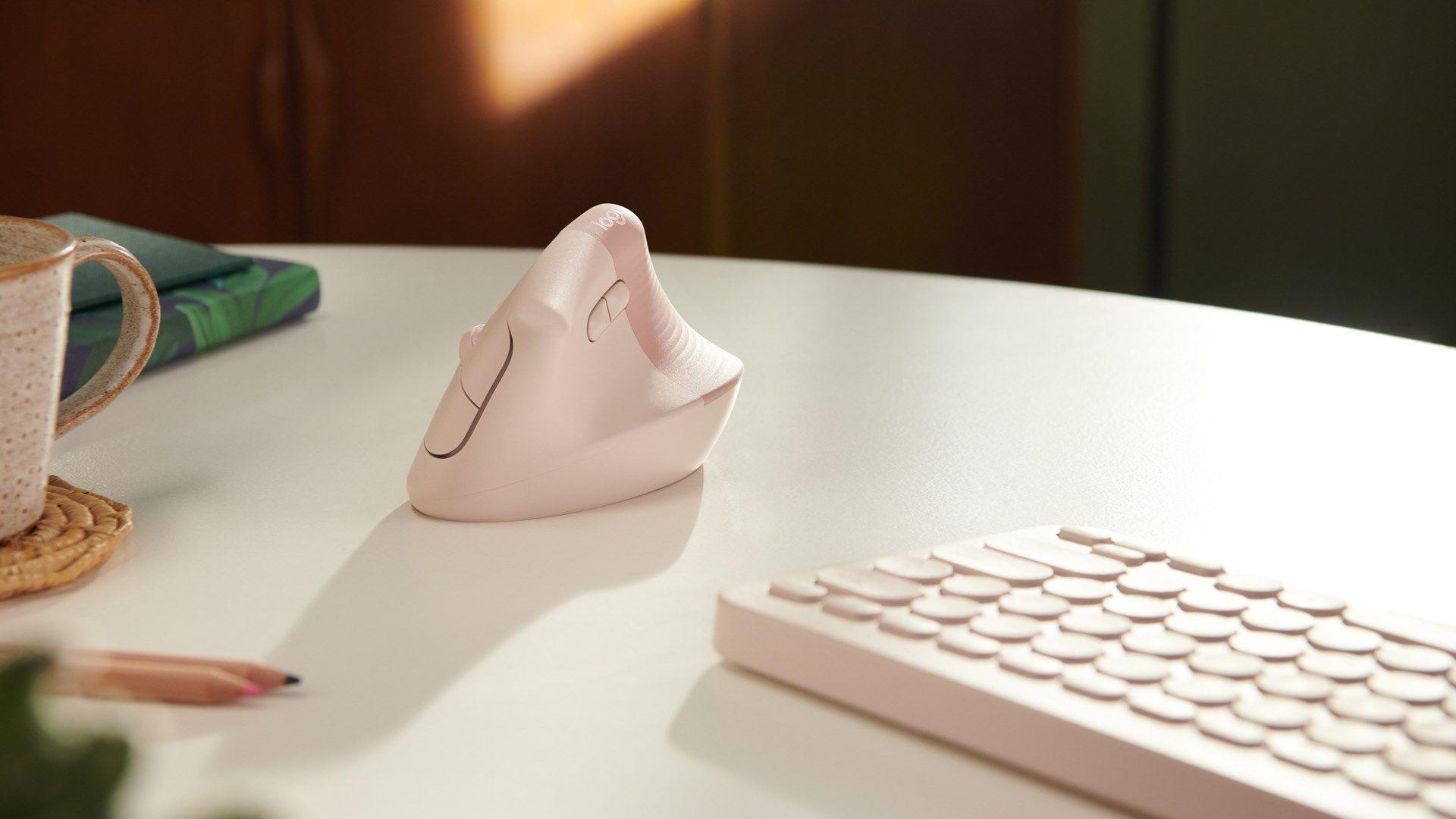 Mysz Logitech Lift Vertical Pink — zdjęcie 9