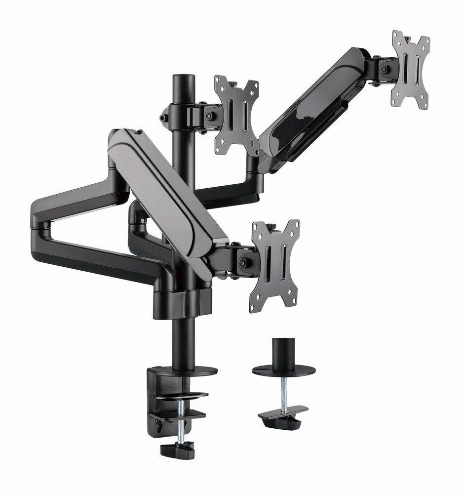 GEMBIRD BIURKOWE REGULOWANE RAMIĘ/UCHWYT NA 3 MONITORY 17-27, VESA 100X100MM, DO 7 KG — zdjęcie 23
