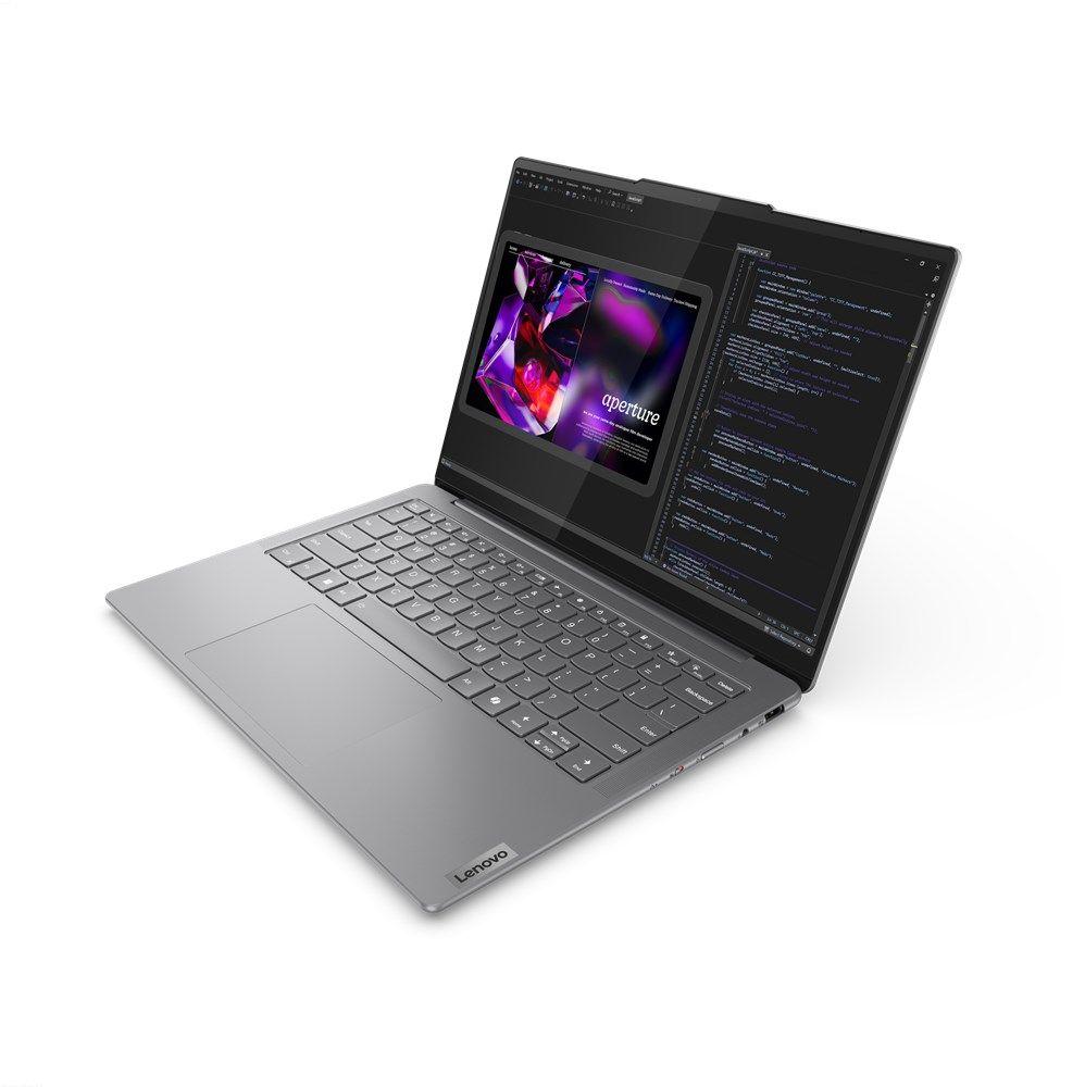 Lenovo 7-14IMH9 Ultra 7 155H 14.0"WUXGA Touch OLED 32GB SSD1TB BT BLKB Win11 Luna Grey (REPACK) 2Y — zdjęcie 2