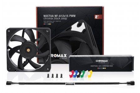 Wentylator NOCTUA NF-A12x15 PWM Chromax.black.swap — zdjęcie 3