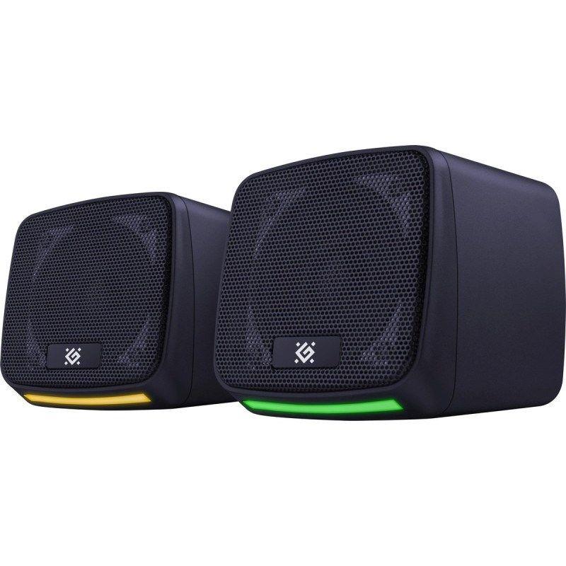 DEFENDER GŁOŚNIKI PC J3 2.0 6W LED USB CZARNE 65963 — zdjęcie 3