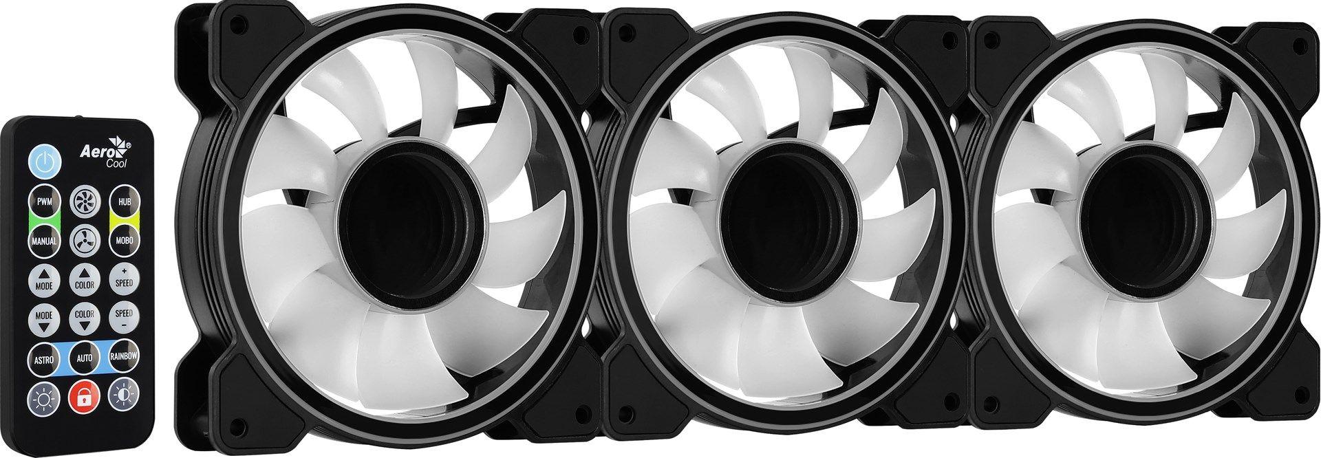 Wentylator + Hub AEROCOOL PGS MIRAGE 12 ARGB PRO (3x120) — zdjęcie 6