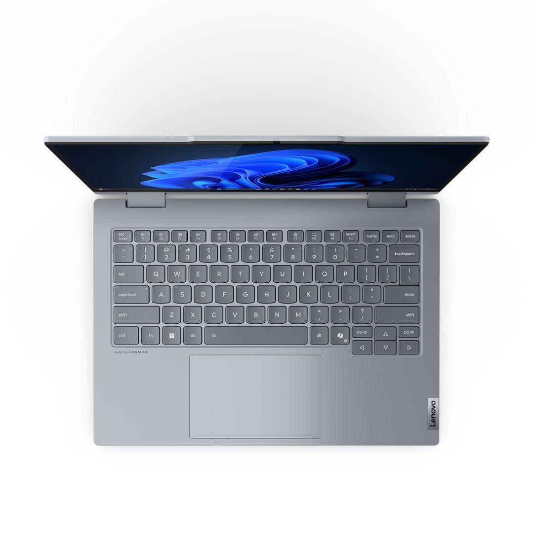 Lenovo ThinkBook 14 G5 2in1 Ultra 7 255U 14.0"WUXGA Touch IPS 300nits Glossy 16GB DDR5-5600 SSD512 Intel Graphics Cam 1080p 60Wh W11Pro Luna Grey 3Y OnSite — zdjęcie 8