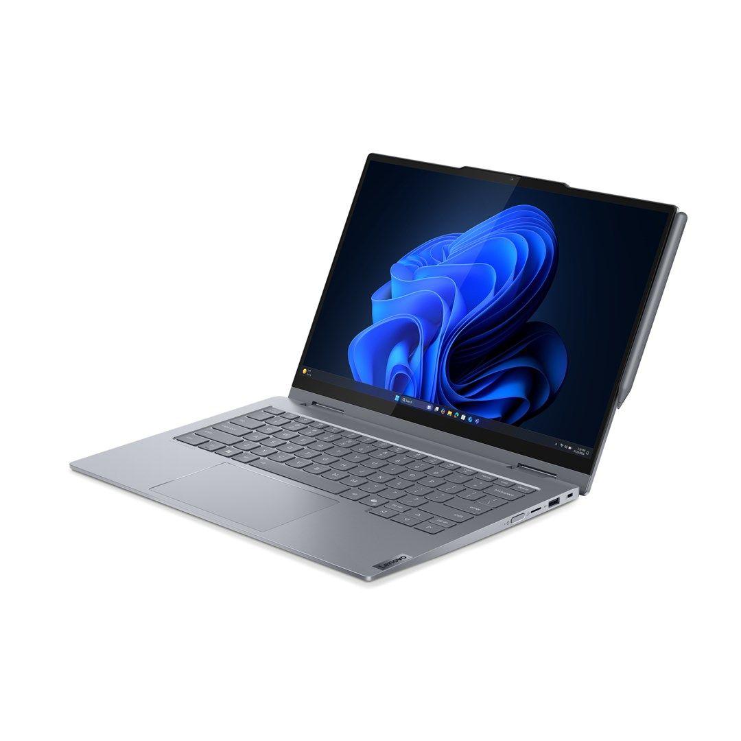 Lenovo ThinkBook 14 G5 2in1 Ultra 7 255U 14.0"WUXGA Touch IPS 300nits Glossy 16GB DDR5-5600 SSD512 Intel Graphics Cam 1080p 60Wh W11Pro Luna Grey 3Y OnSite — zdjęcie 4
