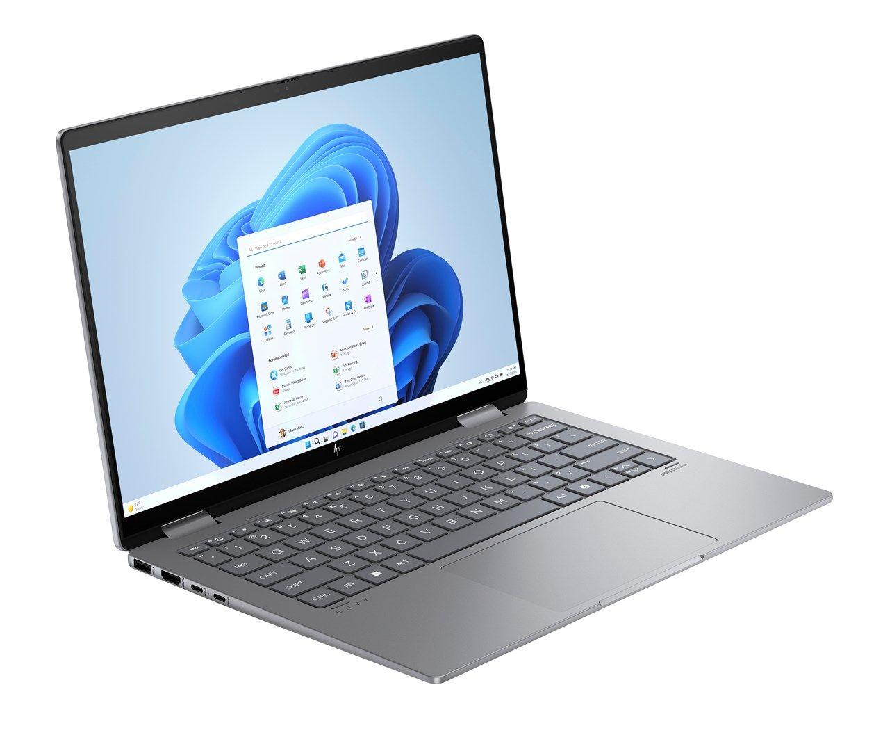 HP Envy x360 14-fa0016nw Ryzen 7 8840HS 14"WUXGA Touch 300nits 16GB LPDDR5-6400 SSD512 Radeon 780M Cam 5 Mpx IR 59Wh Win11 Meteor Silver Aluminum 2Y — zdjęcie 3