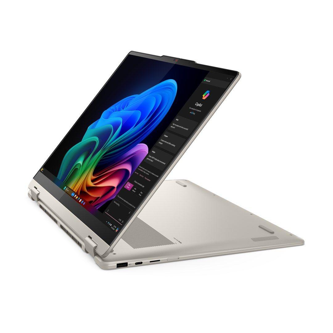Lenovo Yoga 7 16AKP10 Ryzen AI 7 350 16" 2.8K OLED 500nits Glossy 120Hz 16GB LPDDR5x SSD512 Radeon 860M Graphics 70Wh Win11 Seashell — zdjęcie 15