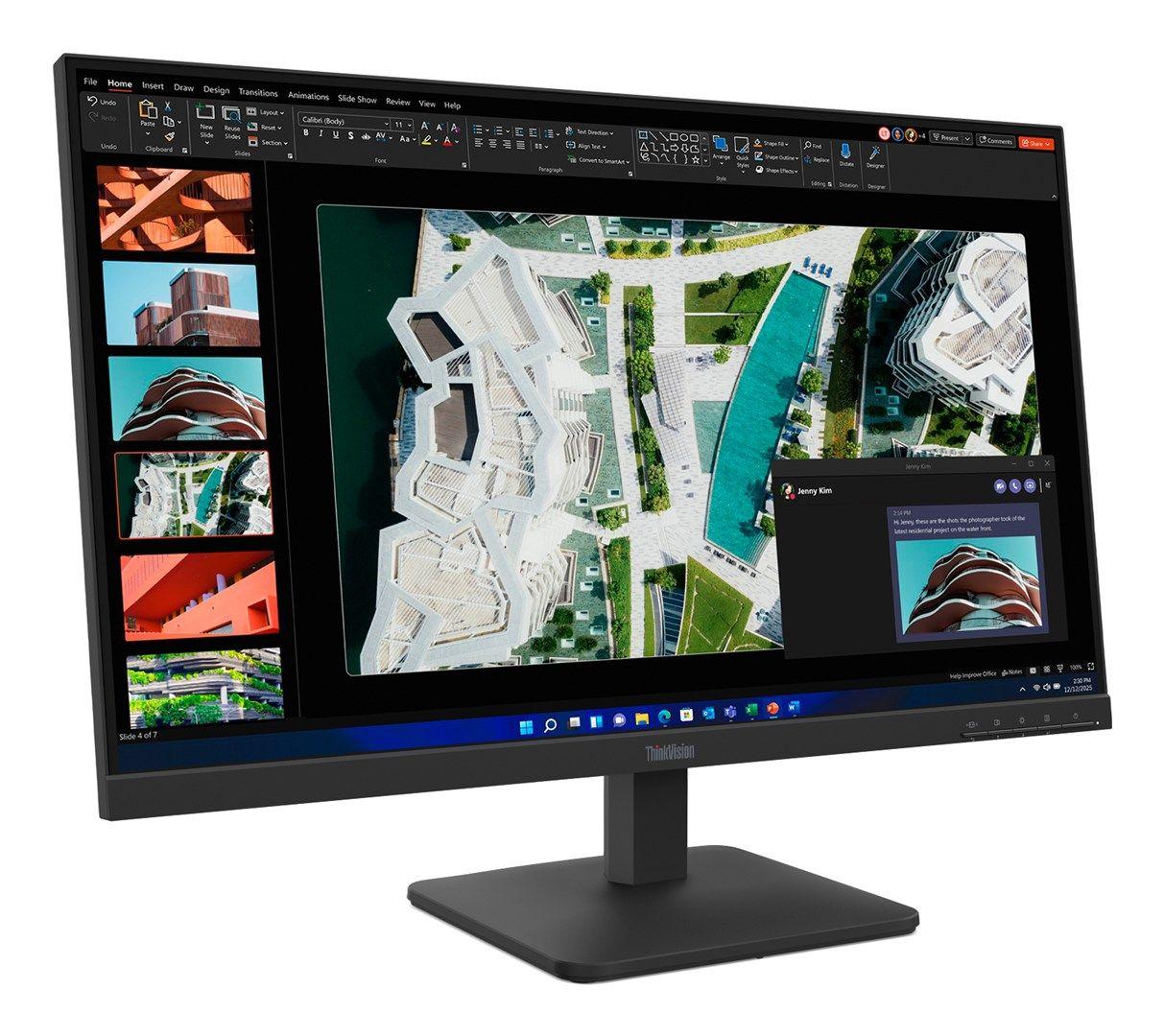 Lenovo ThinkVision S27-4e 27"FHD IPS 100Hz 300nits AG HDMI VGA Raven Black — zdjęcie 3