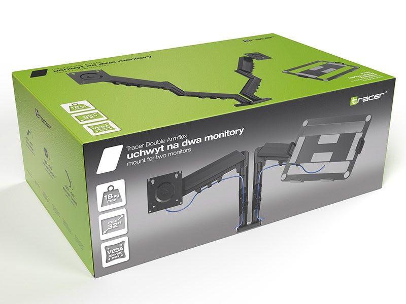 TRACER UCHWYT NA DWA MONITORY DOUBLE ARMFLEX — zdjęcie 7