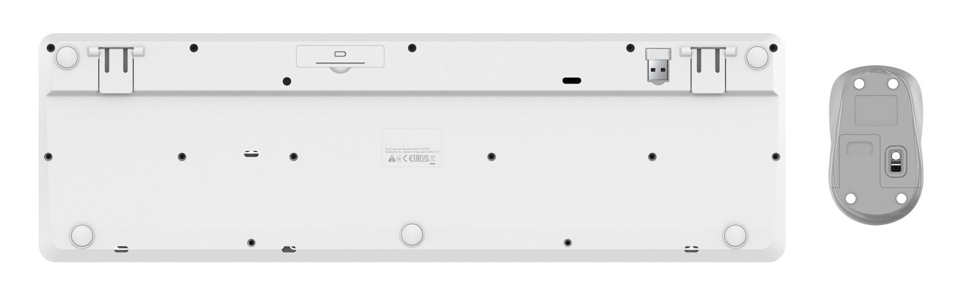 Klawiatura + mysz Trust ODY II Wireless White US — zdjęcie 6