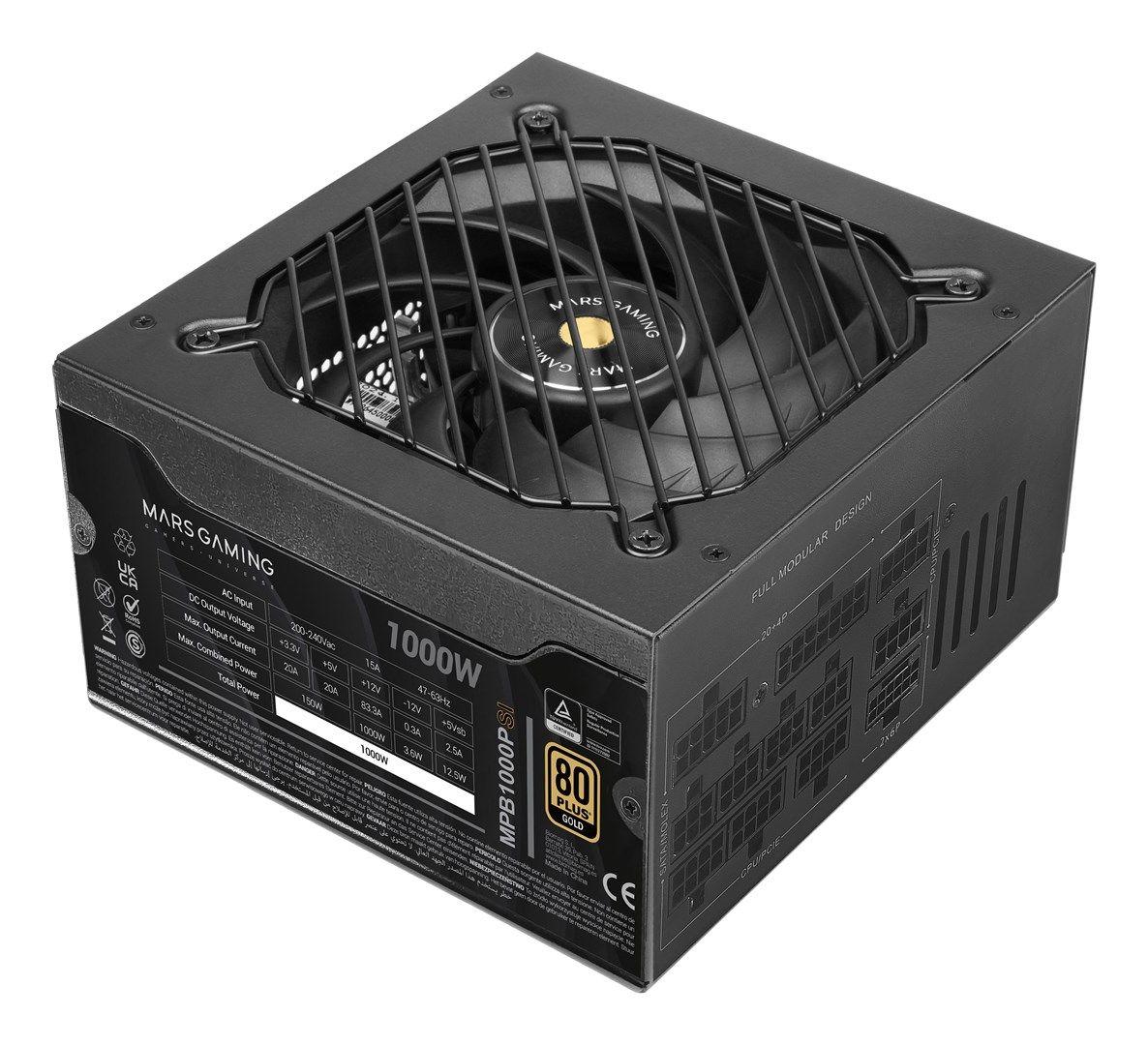 TACENS MARS MPB1000PSI 1000W DC-DC, ATX 3.1, PCIe 5.1, 80PLUS GOLD - zasilacz/PSU (TACMARS-MPB1000PSI) — zdjęcie 3