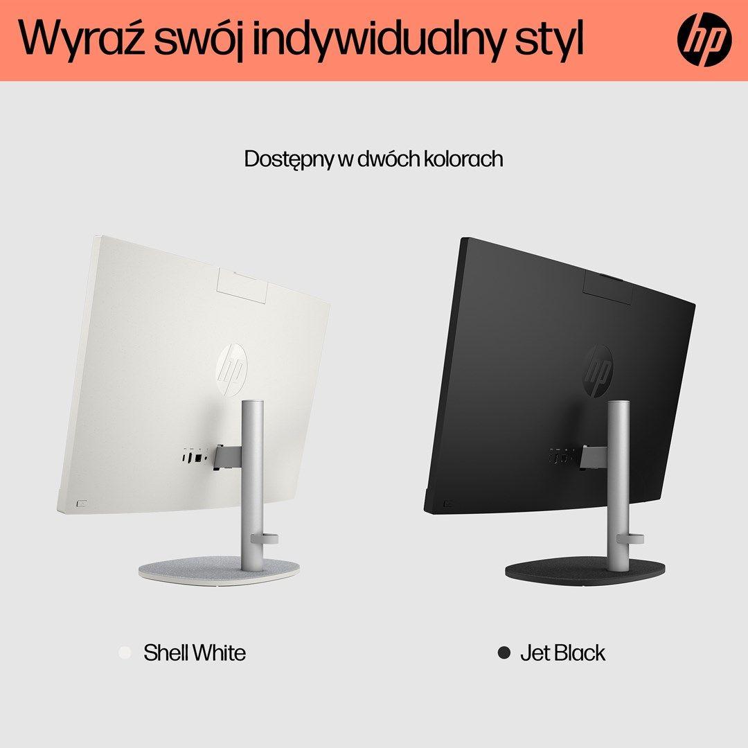 HP AIO 24-cr0144nw Ryzen 3 7320U 23.8"FHD IPS 250nits AG 8GB LPDDR5 SSD512 Radeon 610M Cam720p kB+Mouse Win11 Shell White 2Y — zdjęcie 5