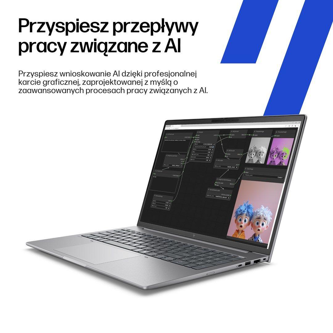 HP ZBook 8 G1ak 14 Ryzen AI 7 PRO 350 14.0"WUXGA IPS 400nits LBL AG 32GB DDR5 5600 SSD1TB Radeon 860M Cam IR 5 MPx 62Wh W11Pro 3Y OnSite — zdjęcie 10