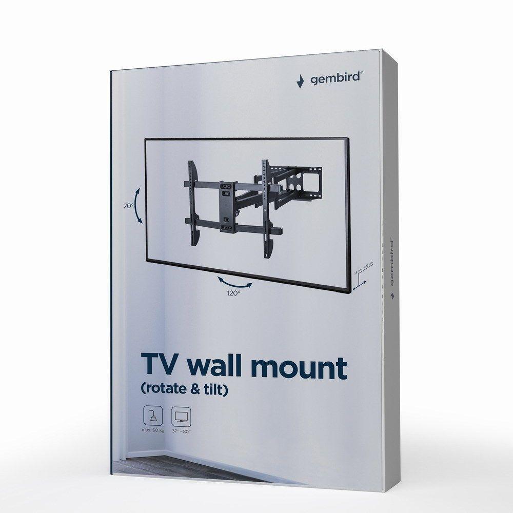 GEMBIRD UCHWYT ŚCIENNY REGULOWANY LCD 37-80 VESA MAX 600 X 400MM, DO 60KG — zdjęcie 4