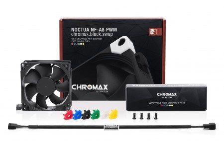 Wentylator NOCTUA NF-A8 PWM chromax.black.swap — zdjęcie 1