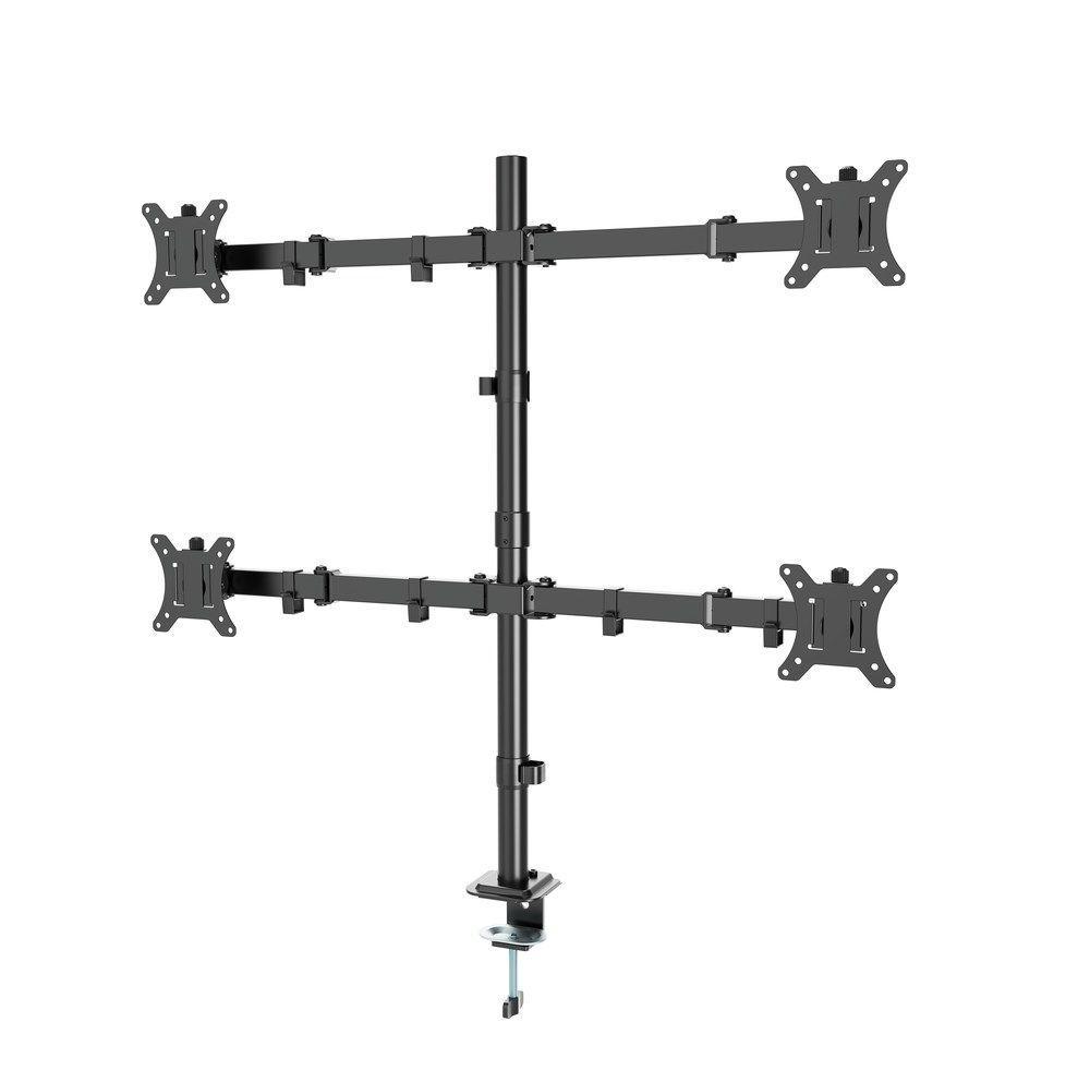 GEMBIRD BIURKOWE RAMIĘ/UCHWYT DLA CZTERECH MONITORÓW (REGULOWANE), 13”- 32” — zdjęcie 2