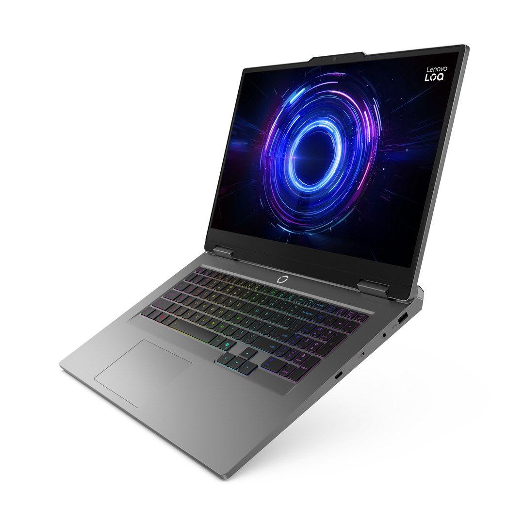 Lenovo LOQ 17IRX10 i5-13450HX 17.3" FHD IPS 300nits AG 165Hz 16GB DDR5 4800 SSD512 GeForce RTX 5050 8GB 60Wh Win11 Luna Grey — zdjęcie 4