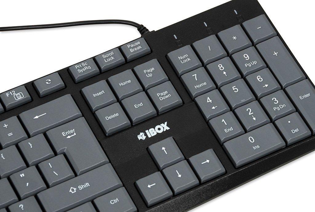 IBOX KLAWIATURA PRZEWODOWA ERIS, GREY — zdjęcie 6