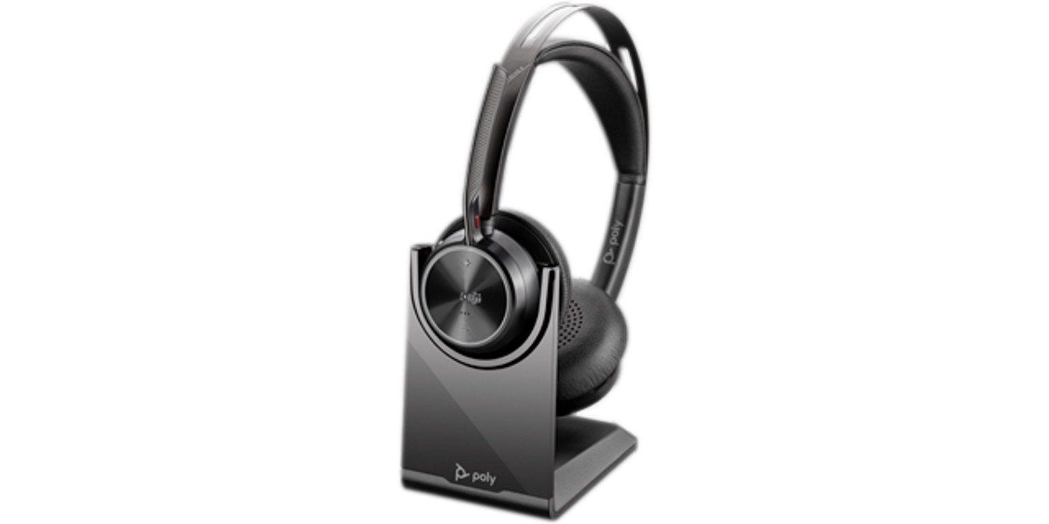 Słuchawki Poly Voyager Focus 2-M USB-C-C Headset USB-C/A Adapter Charging Stand No localization Retail Packaging — zdjęcie 2